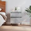 Nightstand Concrete Grey 40x35x50 Cm Particleboard