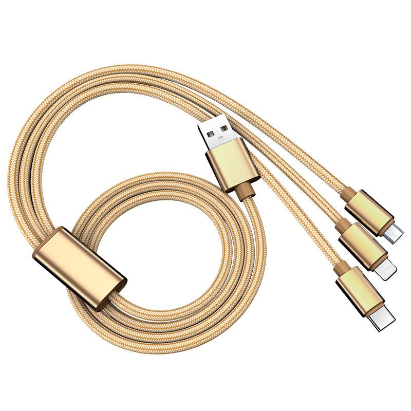 Apple Huawei Android 3 In 1 Fast Charging Cable With 2a Charger And Dual Usb Ports For Home Office Use