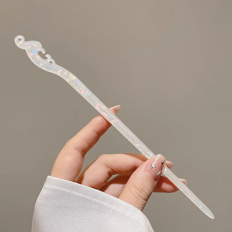 Traditional Sandalwood Hairpin for Chinese Cheongsam & Hanfu Updo