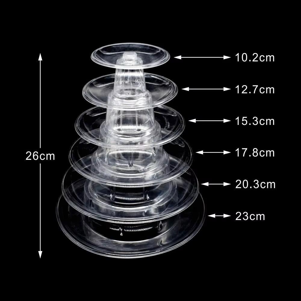 Transparent Cake Display Rack Lightweight Dessert Display Rack Macaron Tower Stand Wedding Party