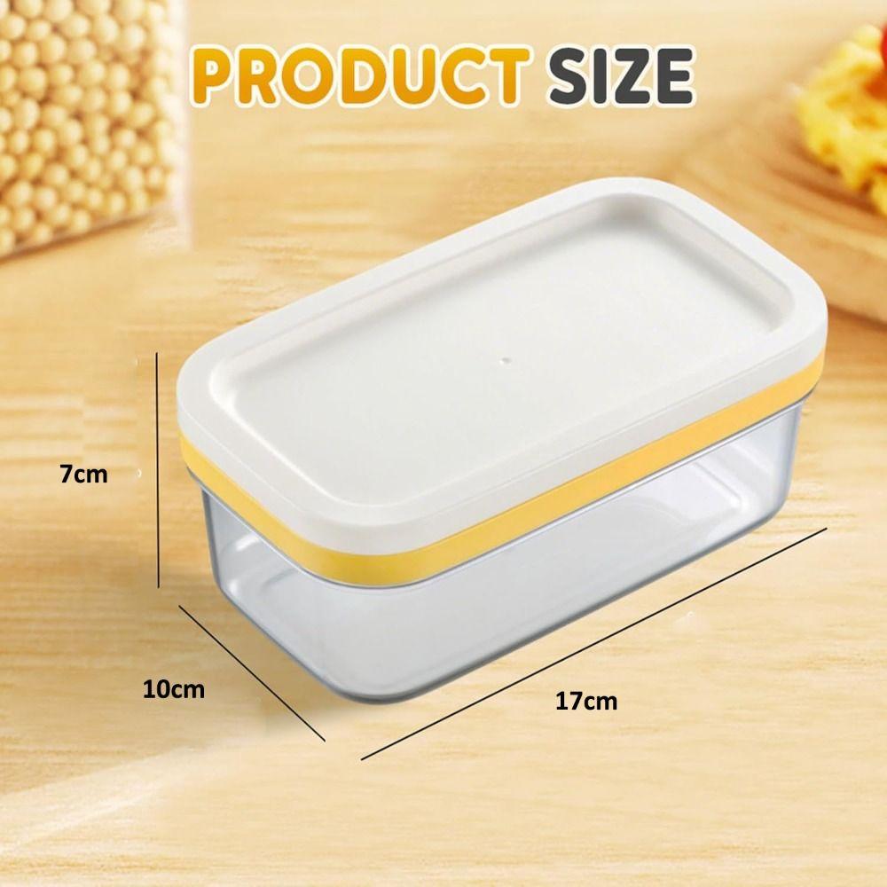 Easy Cutting Two Sticks Butter Butter Slicer Cutter with Lid Butter Box  for Fridge