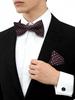 55 Styles Men Bow Tie Sets 3 Pcs Luxury Classic Stripe Pocket Square Cufflinks Paisley Floral Polka Dot Wedding Business