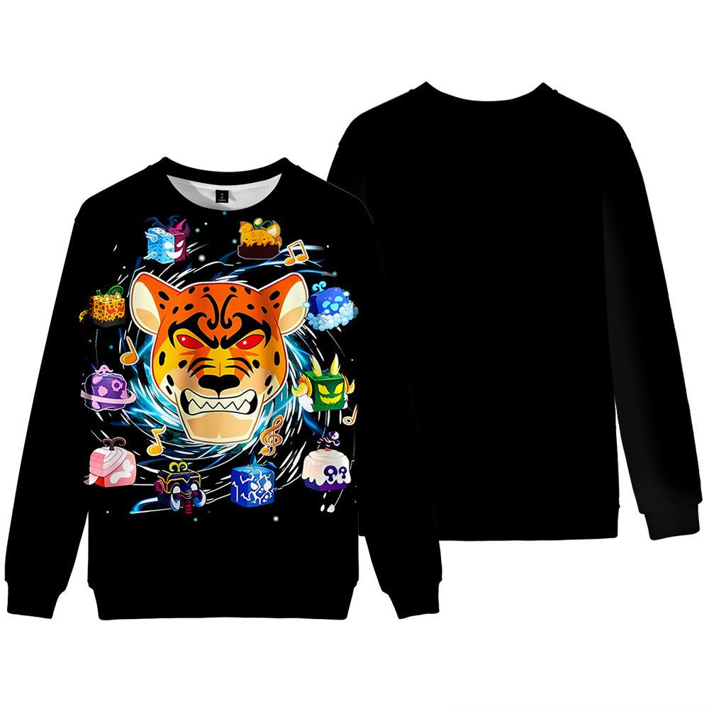15 Colors Women Men's BLOX Print Hoodies Round Neck Sweatshirts Man Travel Pullover Male Top Streetwear Outdoor Tracksuit
