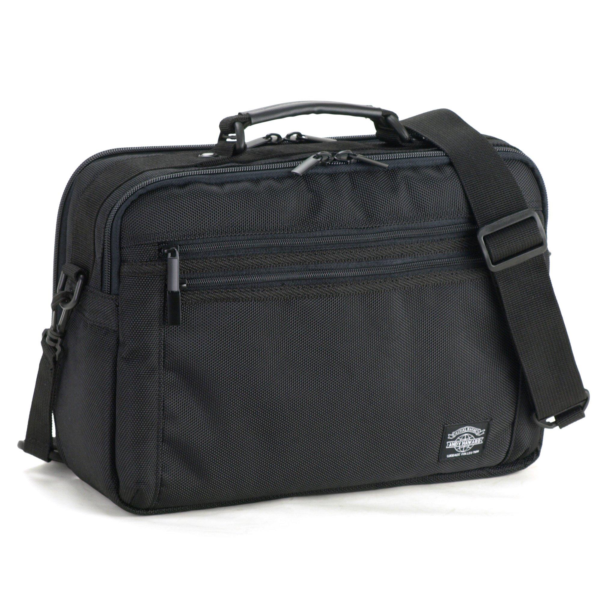 

ANDY HAWARD Shoulder Dual-Use Bag, Horizontal, Large, 33cm, #33625-01 (Black) чорний
