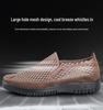 Zapatos Casuales de Malla Old Beijing para Hombre - Antideslizantes, Transpirables, Sandalias de Suela Blanda