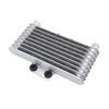 Motorcycle Radiator Oil Cooler 8-Layer Pitch M10/12 For Kawasaki KX250 Honda CRF250 Yamaha YZ250 Universal Motocross Accessories