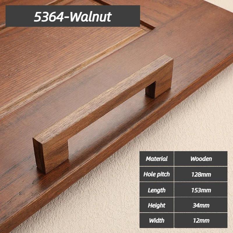 Wooden Cabinet Door Handle Cupboard Door Knob and Handle Kitchen Cabinet Knobs Wardrobe Door Handles for Furniture Hardware
