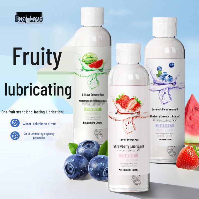 Fruity Hyaluronic Acid Body Lubricant, Water-Soluble 200ml, Large Capacity for Adult Use