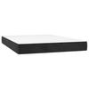 Vidaxl Łóżko Kontynentalne Z Materacem, Czarne, 140X200 Cm, Aksamit