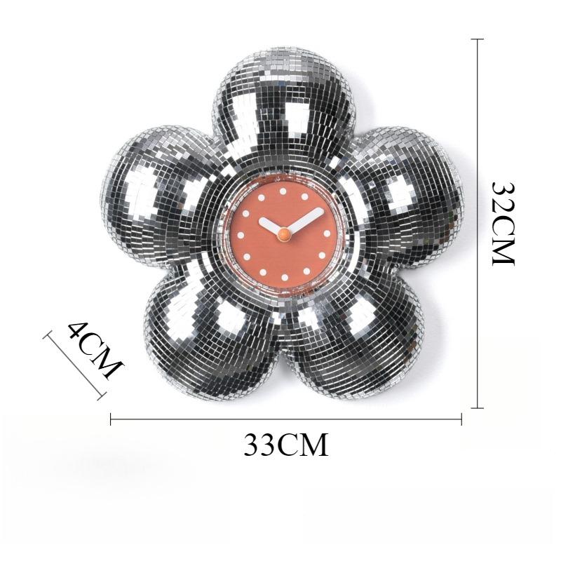 

Creative Wall Clock Art Aesthetic Elegant Stylish Flower Clocks Morden Minimalist Watch Home Room Wall Decoration Ornaments помаранчевий