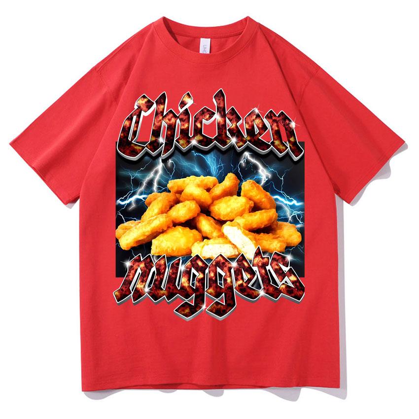 

Funny Chicken Nuggets Meme Graphic Tshirt Unisexs Women Vintage Style Oversized T Shirt 100 Cotton Teenagers Pop Comfort Tshirts S