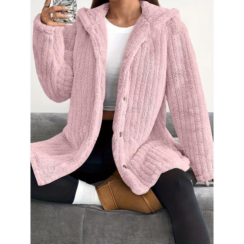 IHUASU Vestes et Manteaux Longues pour Femmes Vintage Décontractés Couleur Unie Imprimé Automne Hiver Design Unique