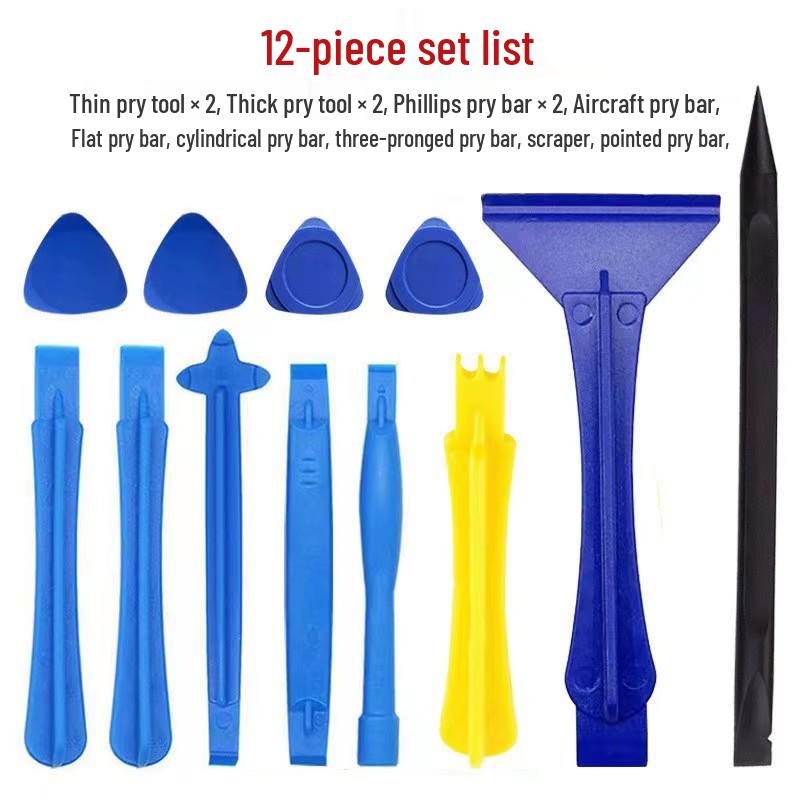 12-Piece Mobile Device Pry Bar Set for Phone and Tablet Repair