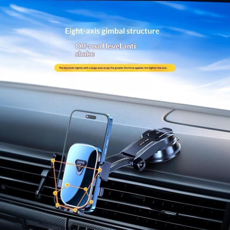Car Phone Holder Mount Suction Cup 360° Rotation Universal Dashboard Stand Shockproof for All Smart Phones