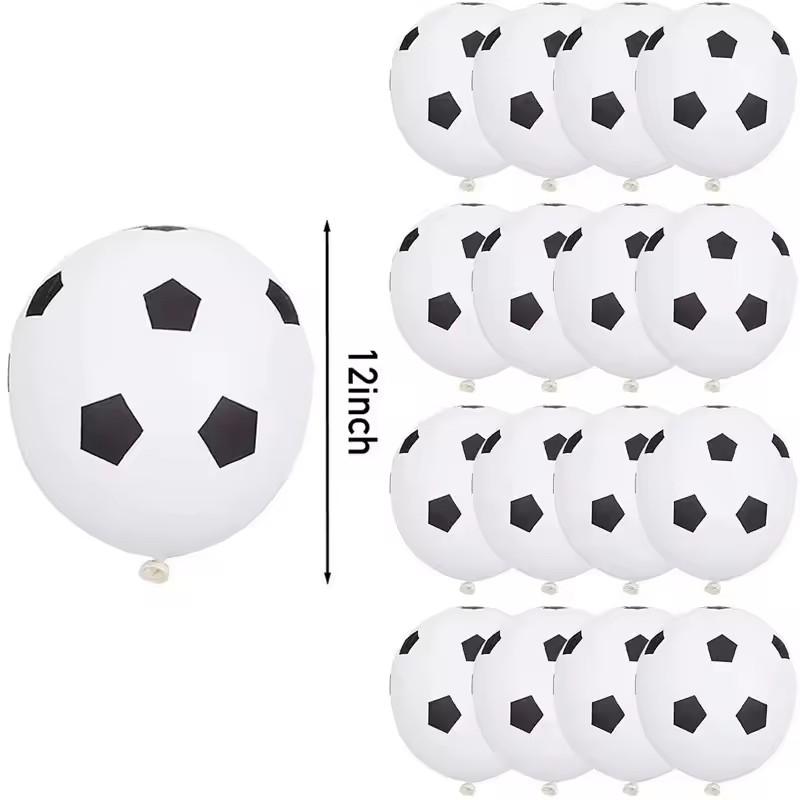 20/60Pcs Football Latex Balloons Kids Sports Theme Birthday Party Decoration Favors Supplies Boy Girl Inflatable Soccer Balloon