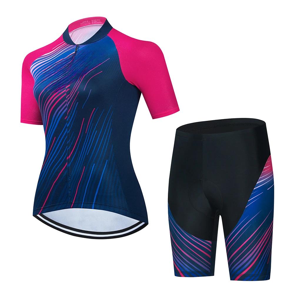 2026 Summer Breathable Cycling Suit Set Mountain Bike Female Women Sportwear Cheap Wholesale Women Clothes Woman Clothing Women's Cycling Shorts Sets