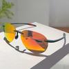 Men Sunglasses Classic Fashion Driving Sports Rimless Oval Male Women's TR90 Frame Sun Eyewear
