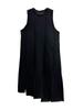 Xitao Vestido Irregular de Cor Sólida Sem Mangas ZYY1111