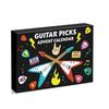 Guitar Picks Advent Calendar 2025 with 20 Guitar Picks 2 Oud Picks Pick Holder Xmas Countdown Calendar Gifts for Guitar Player