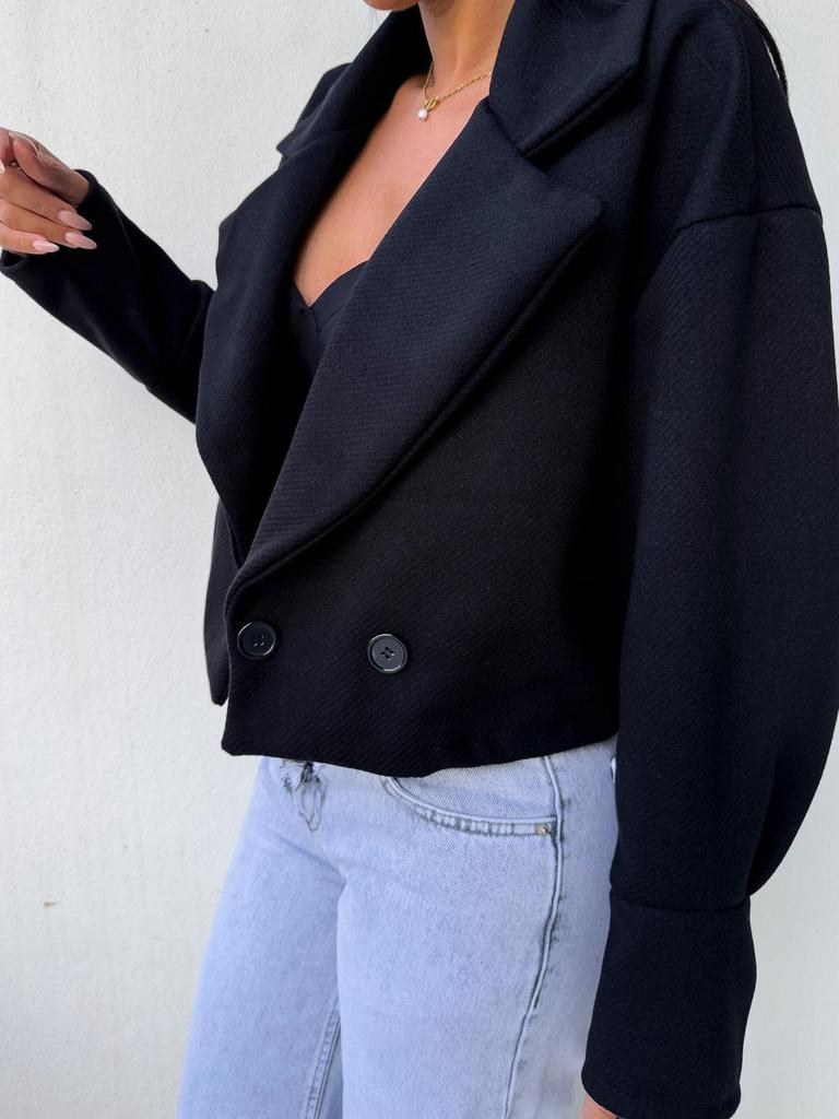 Women's Autumn/Winter 2024 Versatile Suit Collar Wool Jacket