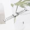 Watch Band for Fitbit Versa/Versa Lite/Versa 2 Stainless Steel Strap with X-Shaped Butterfly Clasp