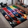 Bunte Anti-Rutsch-Fußmatte der Justice League, Rechteckiger Teppich für Wohnzimmer & Schlafzimmer