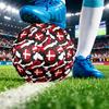 Dänemark Fußball Aufdruck Größe 5 Fußball Ball Verschleißfest Standard Erwachsenen Trainingsfußball Fan Geschenk für Indoor Outdoor Spiel Sport