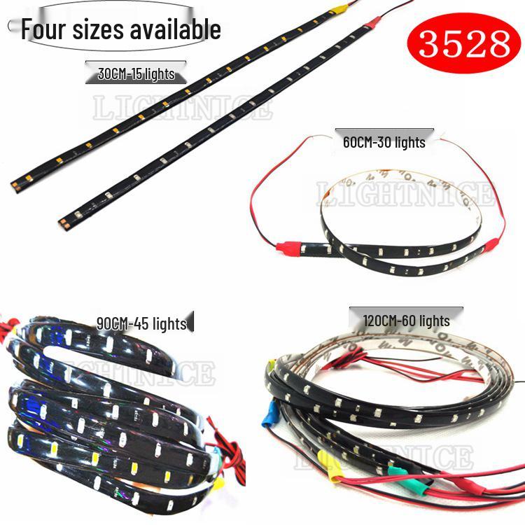 

Гибкая светодиодная лента 3528 1210 SMD для автомобилей, 30 см-120 см, 12 В, 15-120 SMD 30CM-15LED