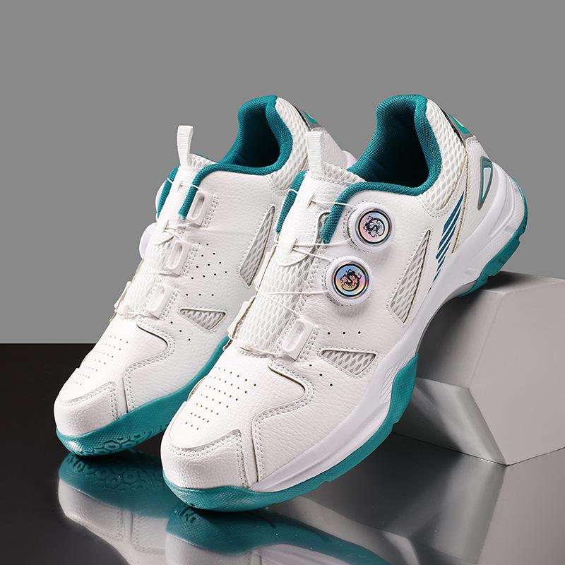 New rotary buckle casual badminton shoes couple table tennis sports shoes men's and women's tennis baseball training shoes