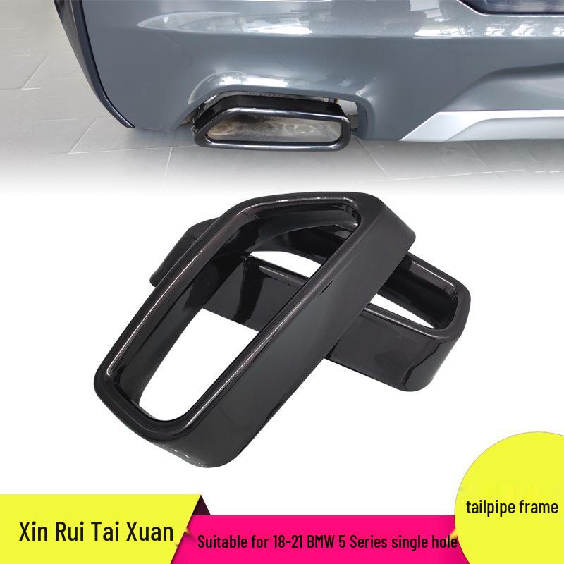 

БМВ 5 серии (2018-2021 гг.) Рамка черного цвета из нержавеющей стали для четверного выхлопного патрубка Standard