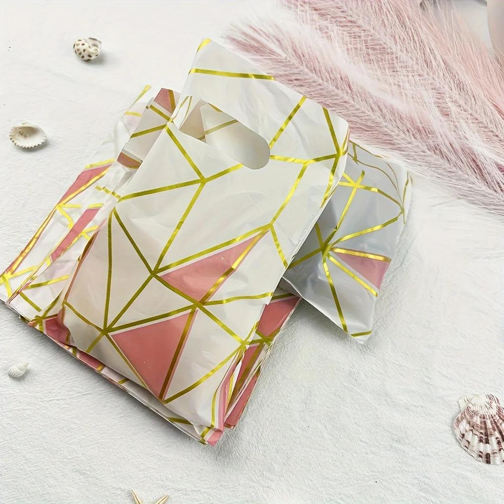 10pcs-Small and Fresh Jewelry Bags Art Gift Bags, Packaging Bags Gift Bags Boutique Department Store Packaging Bags