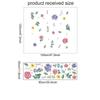 New Boho Flowers Wall Stickers Watercolor Removable Decorative Decals PVC Eco-friendly Murals Nursery Kindergarden