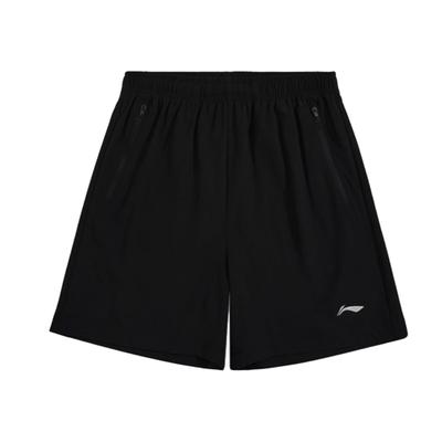 Ice Silk Breathable Quick-Dry Running Shorts Unisex Shorts Black AQWS-9#W