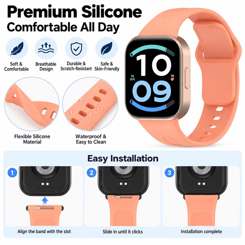 Colorful Wristband Bracelet Band for Redmi Watch 6 Active/6 Lite/6/5/4 Smart Watch Accessories