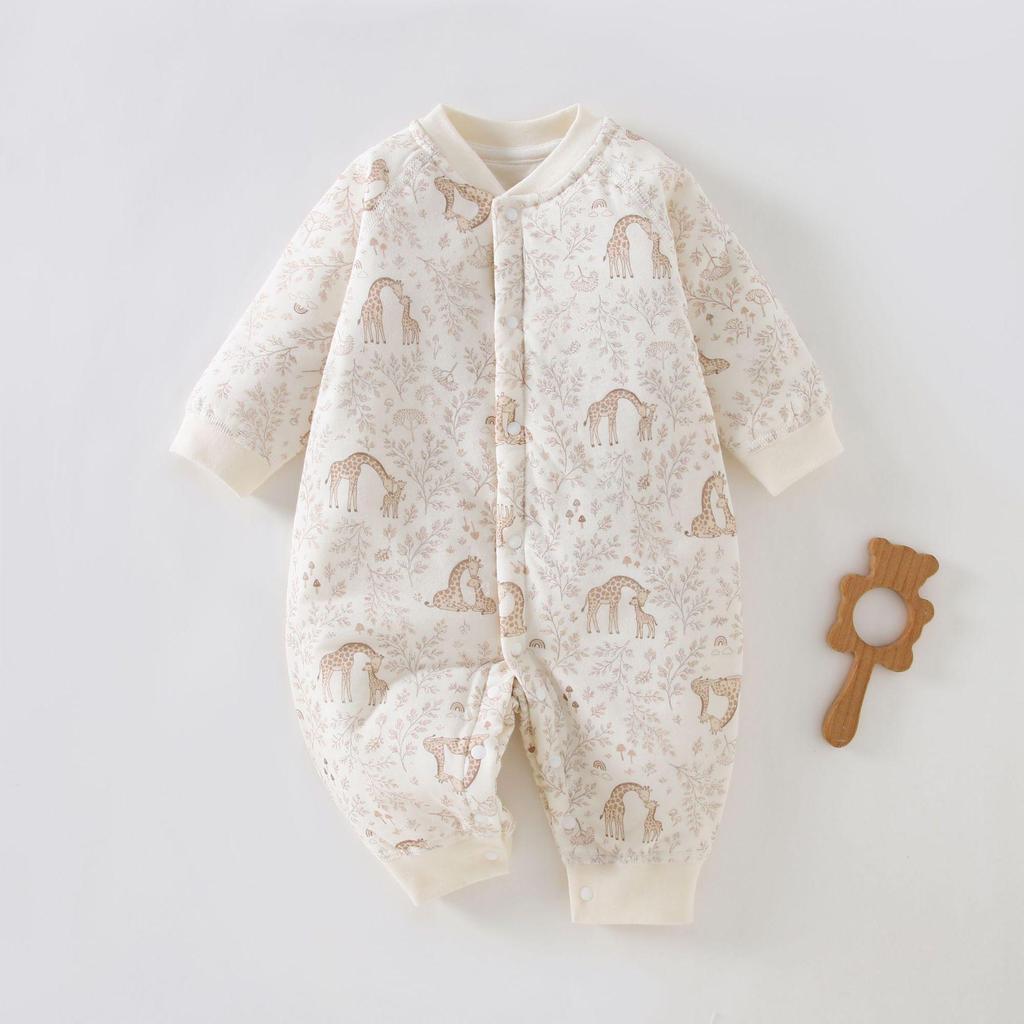 40g Thin Cotton Toddler Jumpsuit: Universal Warm Casual Romper for Infants, Boys and Girls, Autumn/Winter