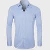 Men's Casual Spring/Summer Shirt with French Cufflinks, Large Size