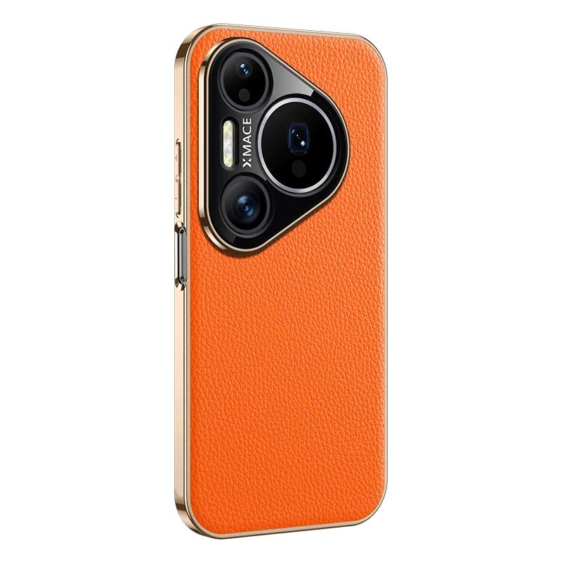 Case For Huawei Pura 90 80 Pro Max 80 Ultra Skin-Friendly Electroplated PU Leather Cover For Huawei Pura 90 Pro Shockproof Funda