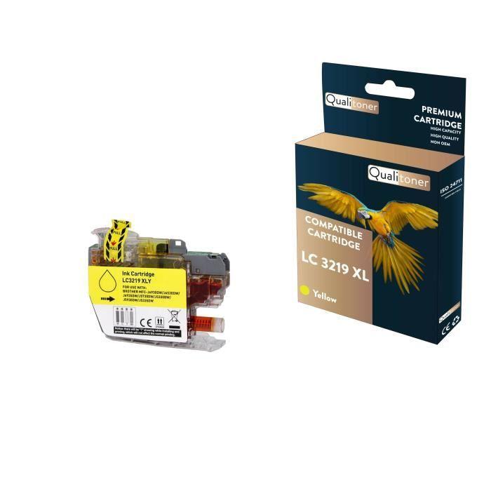 Cartouche compatible - QUALITONER - LC3219XL - Jaune - 1 pièce - Jet d'encre