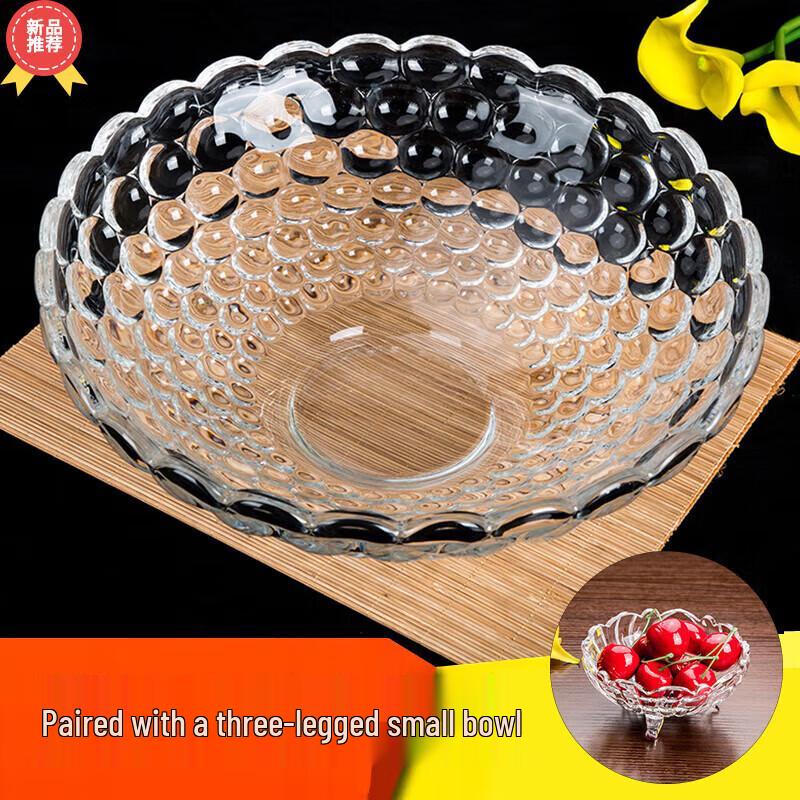 Huihuang European Crystal Glass Fruit Bowl Set