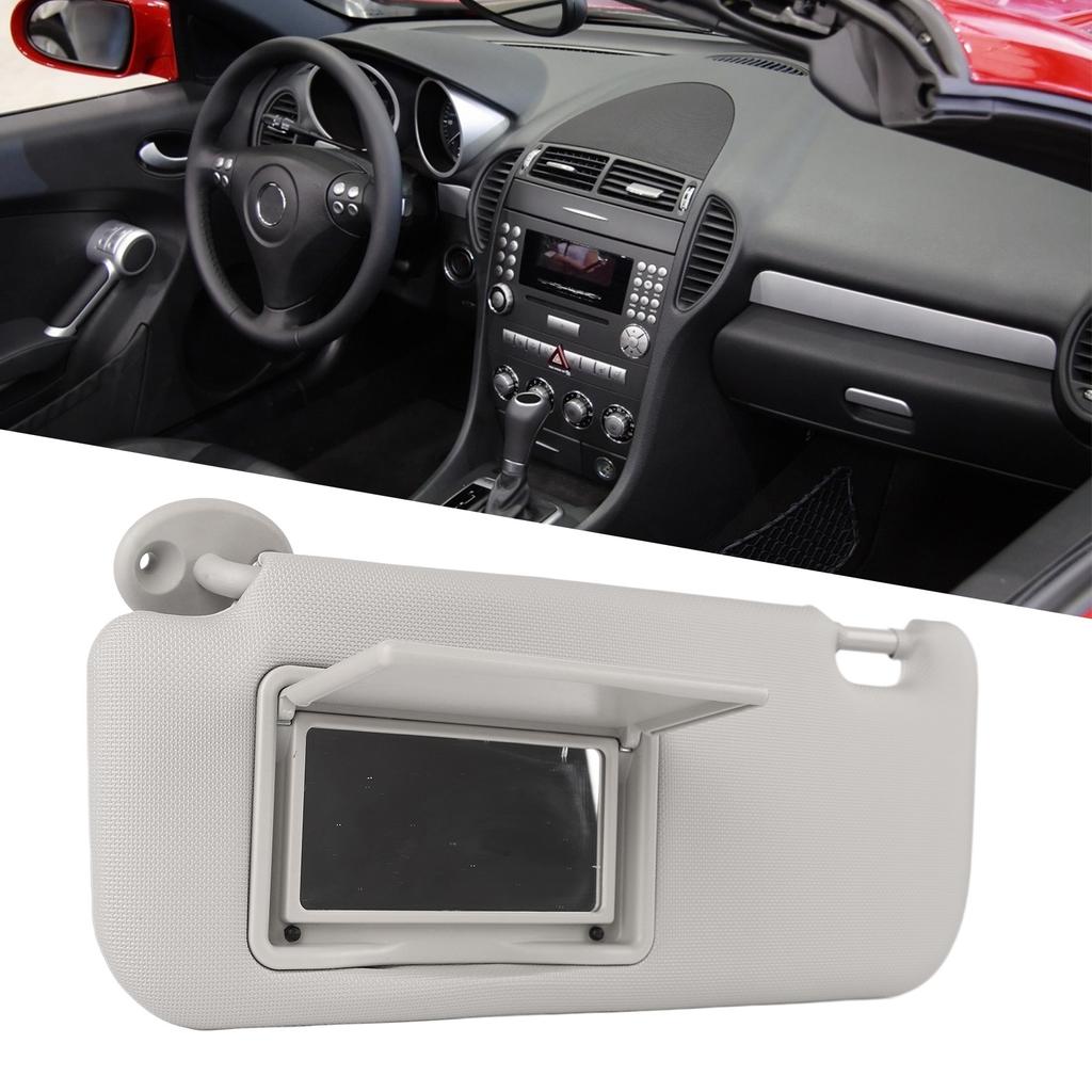 Car Sun Visor Car Sun Visor Left Driver Side Gray High Hardness Sun Visor with Vanity Mirror Sun Visor for Car PVC Car Sun Visor
