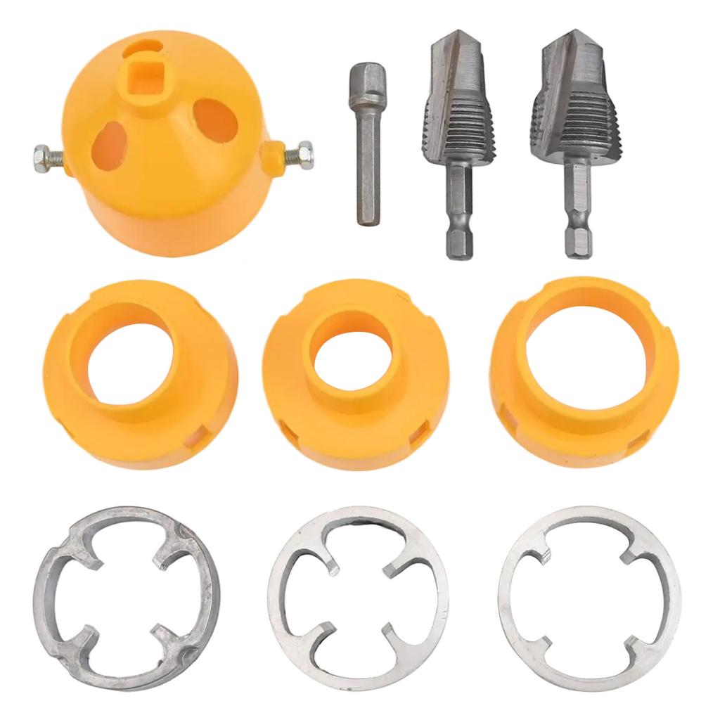 Versatile PVC Pipe Threader Kit 4-Point & 6-Point Compatible Tool For Easy For Power Tools Drill Bits Accessory In Stock