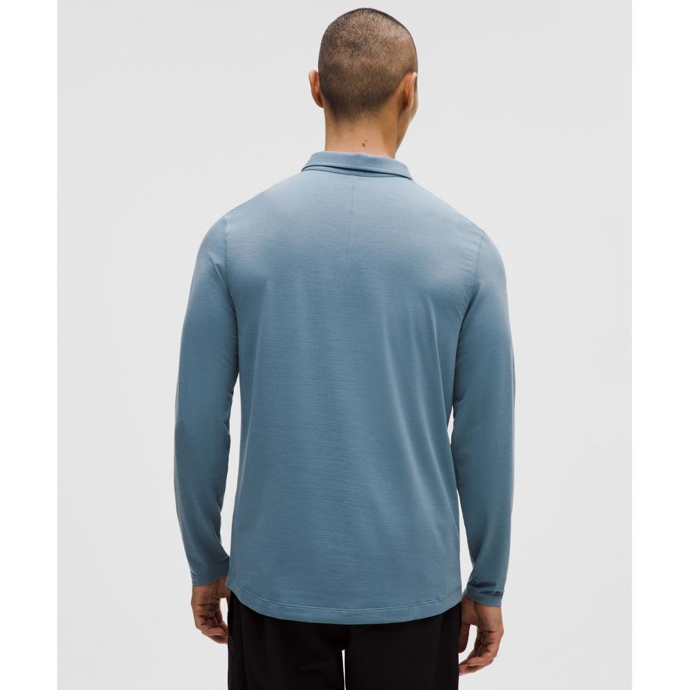 Lululemon Evolution Long Sleeve Polo Shirt Steel Blue