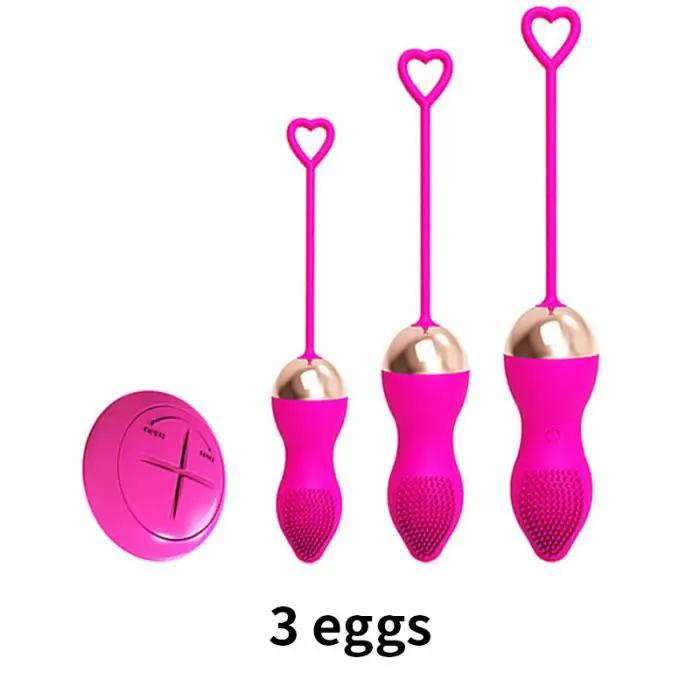 Kegel Ball Wireless Remote Control Geisha Balls Muscle Shrink Exercise Vaginal Ball Ben Wa Balls Vibrating Egg Sex Toy for Woman