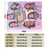 Katseye Kpop Flannel Blankets Winter  Soft Durable Bedding Throws for Children Outdoor Graphic Bedspread Sofa Bed Cover