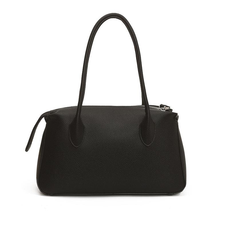 

Ретро вместительная повседневная сумка с чувством моделирования, мягкая и прочная, модная, изысканная, новая, легкая роскошь, для поездок на работу, через плечо чёрный