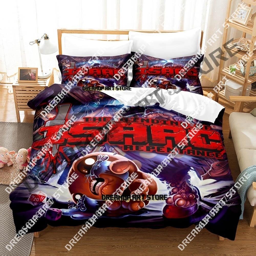 3D-Druck Spiel The Binding of Isaac Bettwäscheset Einzelbett Twin Full Queen King Size Bettwäscheset Erwachsener Kind Schlafzimmer Bettbezug Sets