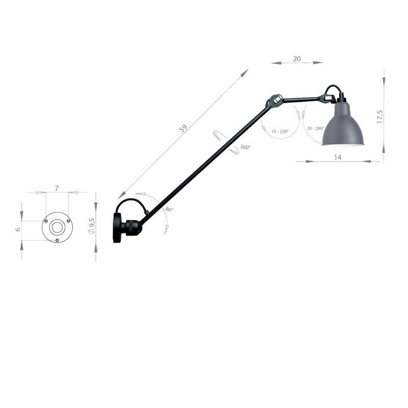 Modern Nordic Minimalist Swing Arm Wall Lamp