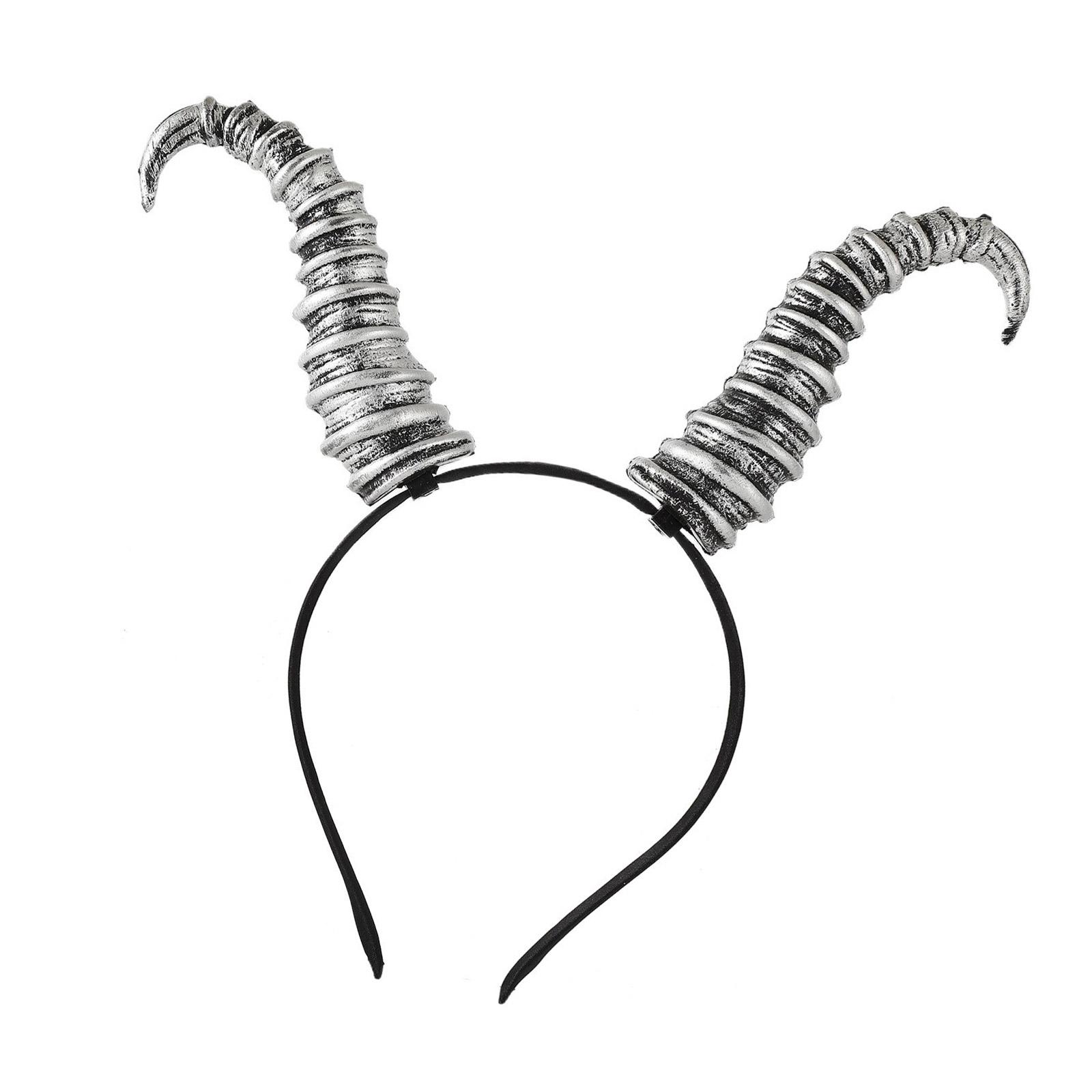 

Обруч з рогами диявола для Хелловінських вечірок, костюмний аксесуар для волосся, легкий, практичний, смола, святковий аксесуар B