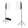 Professional Studio Lights 2 pcs 40x60 cm Steel Black