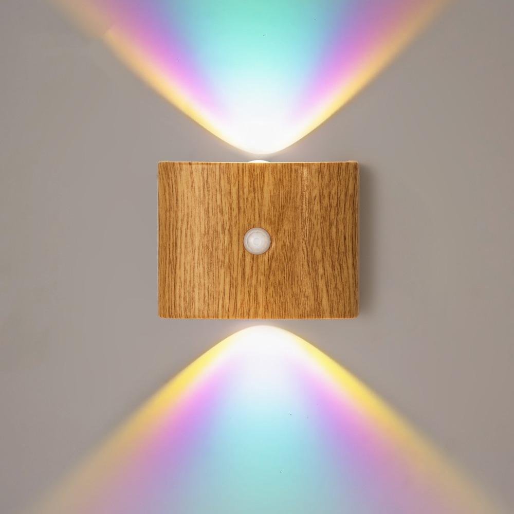 Magnetic Installation LED Induction Wall Lamp PIR Sensor Wall Sconce Bedroom Night Light